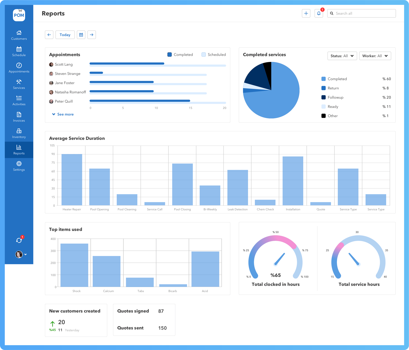 Service Report Pool Pool Service Software Management Features | Pool Office Manager