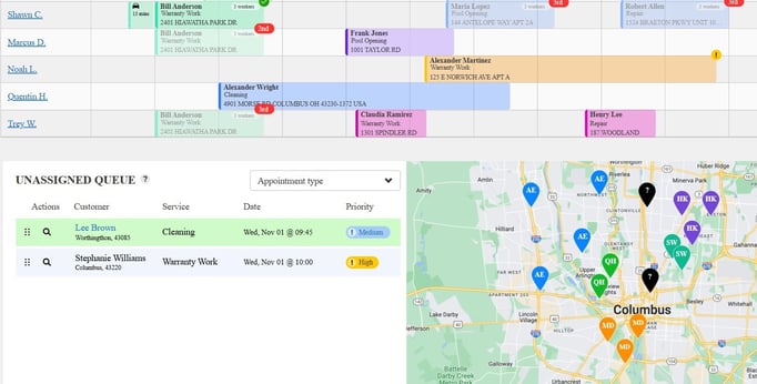 pool office manager results