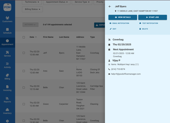 Pool Office Manager vs Skimmer