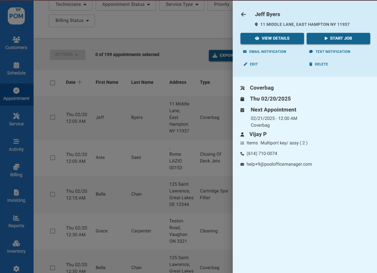 Pool Office Manager vs Skimmer