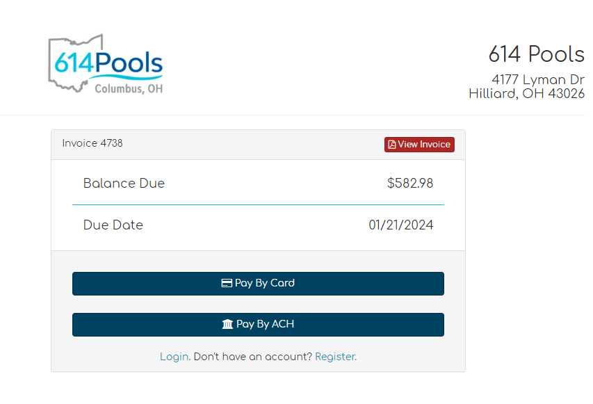 Create better invoices for your pool service company with POM